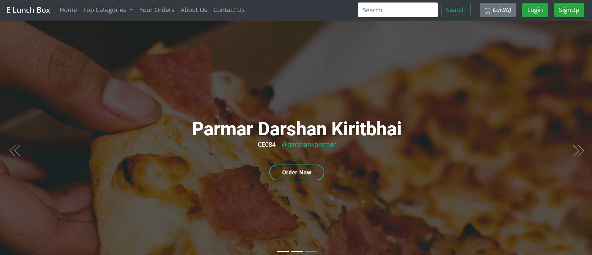 MyCanteenOnline college project
